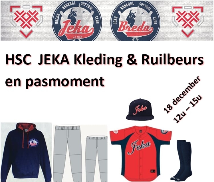 HSC JEKA Kleding Ruilbeurs en Pas moment 18 december, 12:00 – 15:00